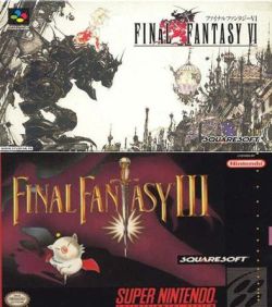 Box art, from FF6 (top) and FF3 (bottom).